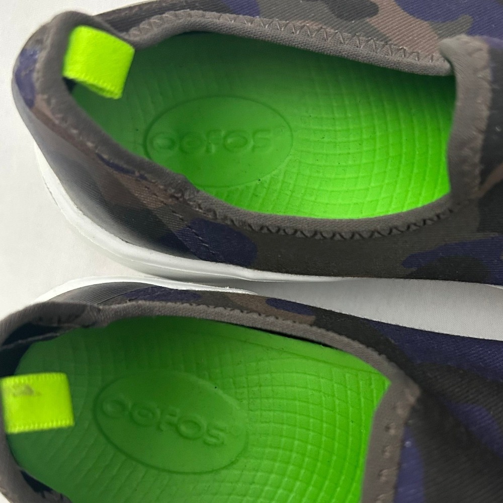 Oofos Oomg Eezee Low Recovery Shoes Gray Camo Womens Size 7 Comfort Slip‎ On - Picture 5 of 9